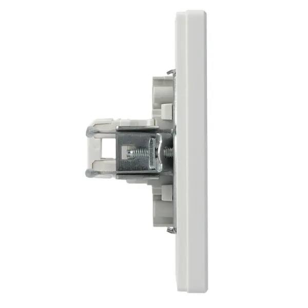 Розетка комп'ютерна RJ45 кат.5е UTP подвійна біла Asfora, EPH4400121 - фото №2 Розетка комп'ютерна RJ45 кат.5е UTP подвійна біла Asfora, EPH4400121 - фото №2