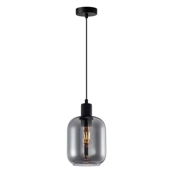 Подвесной светильник, люстра Italux PND-29258S-1-BK-SG Zona E27 1x40W IP20 черный