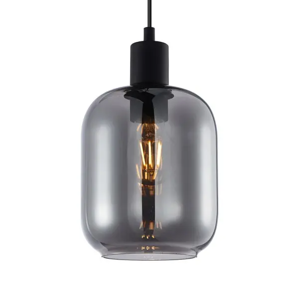 Подвесной светильник, люстра Italux PND-29258S-1-BK-SG Zona E27 1x40W IP20 черный - фото №2