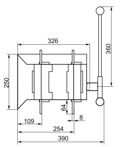 Устройство автоматического ввода резерва CNC YCS1-1000А 4Р АС 415В (Б00042761) - фото №2
