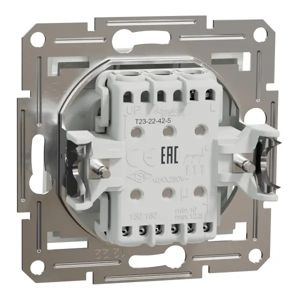 Выключатель трехклавишный Schneider Electric Asfora без рамки белый (EPH2170121) - фото №1