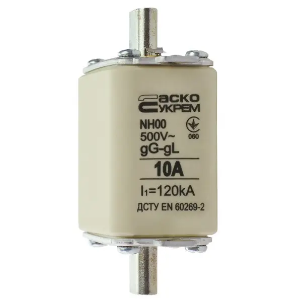 Запобіжник Аско-Укрем NH00 10A gG (A0050010007) - фото №3