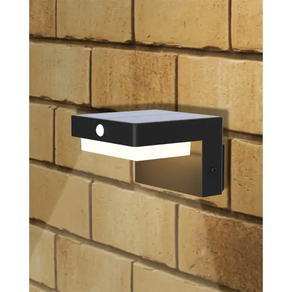 Уличный светильник на солнечной батарее Goldlux 329417 Mali LED 1x4.5W 4000K 400Lm IP20 черный - фото №1