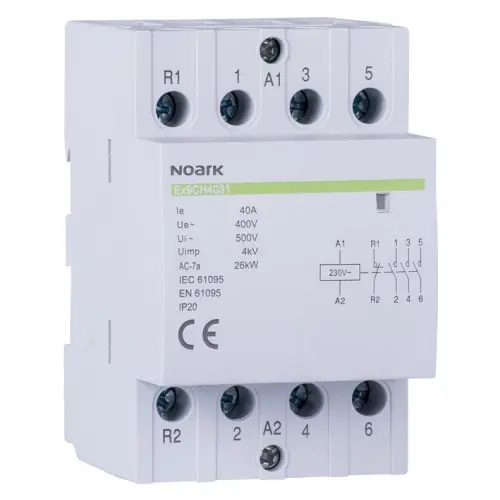 Модульный контактор NOARK Ex9CH63 22 230В 63А 2NO+2NC (107326)
