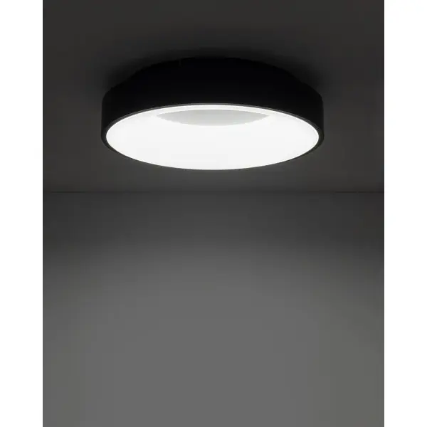 Світильник стельовий Nowodvorski 11210 Nikki Round LED 1x32W 4000K 2700Lm IP20 чорний - фото №1