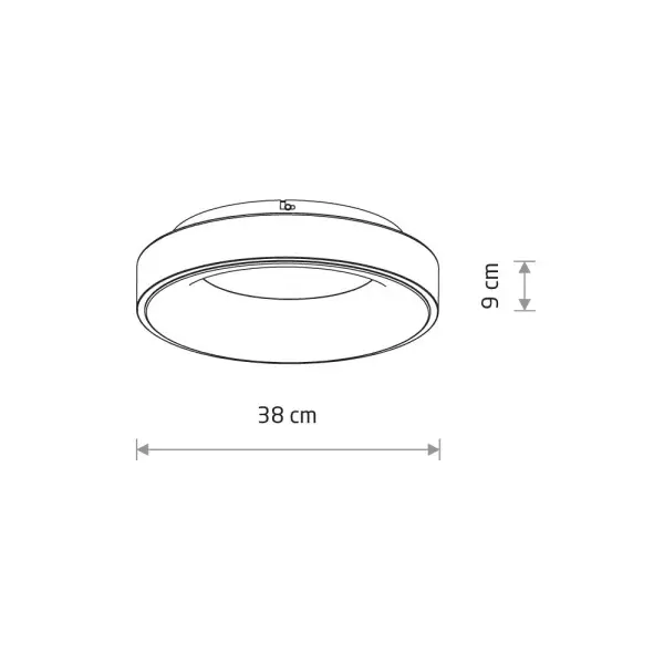 Світильник стельовий Nowodvorski 11210 Nikki Round LED 1x32W 4000K 2700Lm IP20 чорний - фото №4