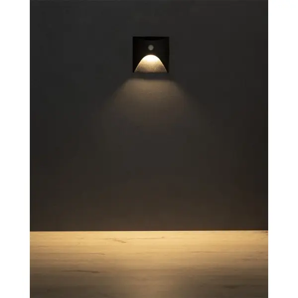 Светильник для подсветки лестницы/коридора Kanlux 39130 Exin LED 1x2.5W 3000K 50Lm IP65 черный - фото №1 Светильник для подсветки лестницы/коридора Kanlux 39130 Exin LED 1x2.5W 3000K 50Lm IP65 черный - фото №1
