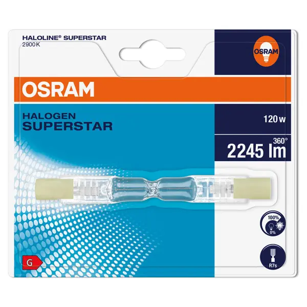 Галогенная лампа Osram Haloline ECO 64695 120Вт R7s (4008321928931) - фото №1