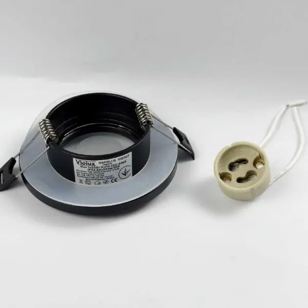 Светильник точечный Violux NAPOLI-R GU10 IP44 черный (130107) - фото №2