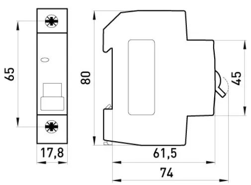 Модульный автоматический выключатель E.Next e.mcb.stand.45.1.B16 1р 16А В (s001008) - фото №5