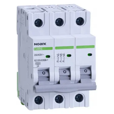 Автоматичний вимикач NOARK Ex9BS 3P C10 10А 4,5кА C (102167) Автоматичний вимикач NOARK Ex9BS 3P C10 10А 4,5кА C (102167)