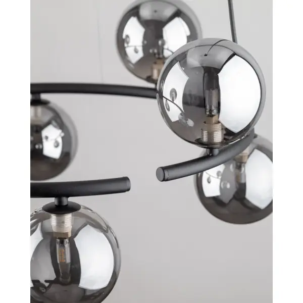 Підвісний світильник, люстра TK Lighting 6844 Anabelle G9 8x6W IP20 графітовий - фото №2
