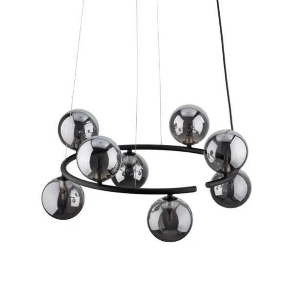 Підвісний світильник, люстра TK Lighting 6844 Anabelle G9 8x6W IP20 графітовий - фото №3