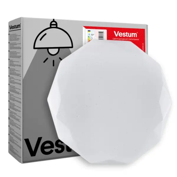 Потолочный светильник Vestum DIAMANT звездное небо 20Вт 340x55мм 4000К - фото №1