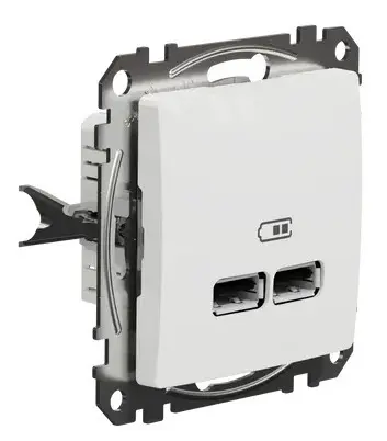 USB розетка Schneider Electric Sedna Design & Elements A+A 2,1A белая SDD111401 - фото №1 USB розетка Schneider Electric Sedna Design & Elements A+A 2,1A белая SDD111401 - фото №1