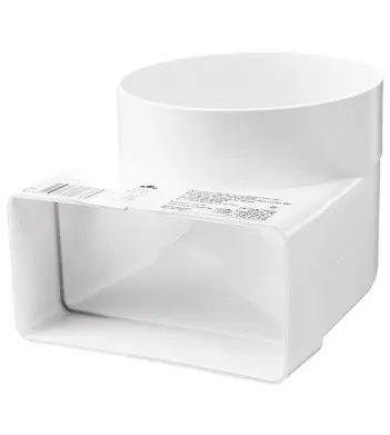 Колено Vents 55х110/D100 Колено Vents 55х110/D100