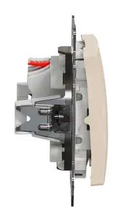 Переключатель Schneider Electric Sedna Design & Elements с подсветкой бежевый SDD112106L - фото №2