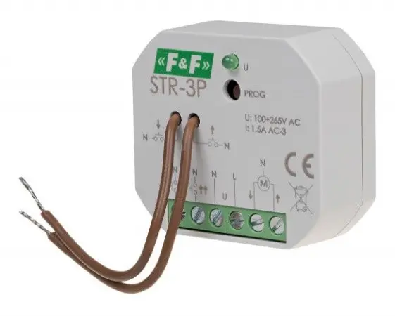 Беспроводное реле управления F&F STR-3P 100-265В AC/DC АC-1/АC-3 8А - фото №2