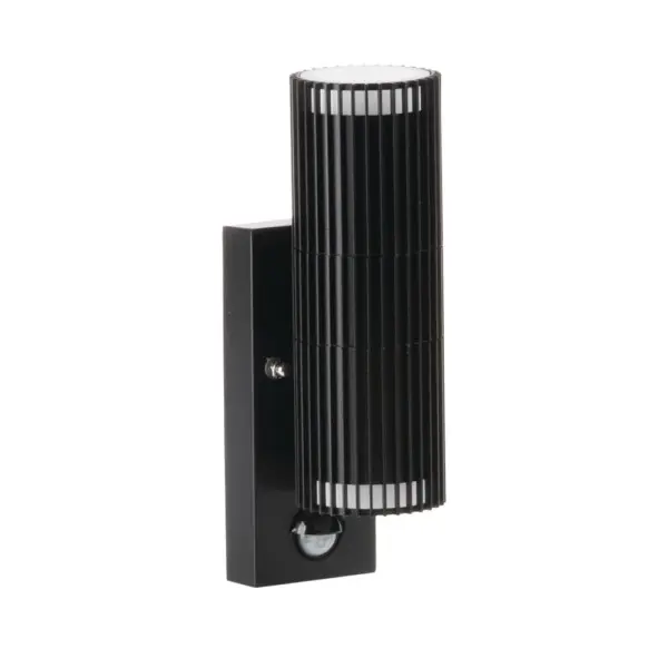 Уличный светильник с датчиком движения Kanlux 46203 Radilo GU10 2x11W IP44 черный