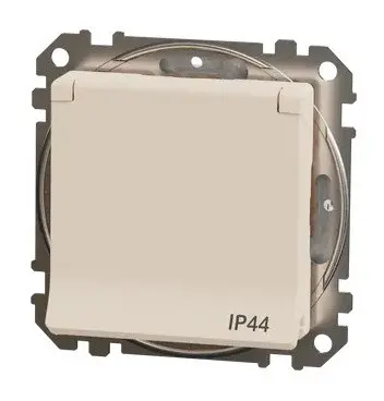 Розетка Schneider Electric Sedna Design & Elements с заземлением шторками и крышкой IP44 бежевая SDD212024 - фото №3 Розетка Schneider Electric Sedna Design & Elements с заземлением шторками и крышкой IP44 бежевая SDD212024 - фото №3