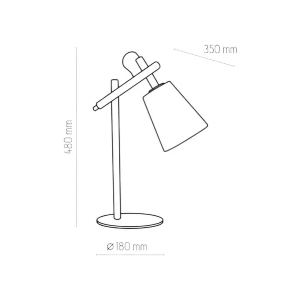 Настольная лампа TK Lighting 667 Vaio E27 1x15W IP20 белая - фото №3 Настольная лампа TK Lighting 667 Vaio E27 1x15W IP20 белая - фото №3