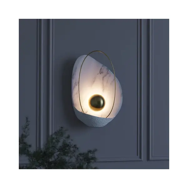 Бра, настінний світильник MJ-Light 10018 Shell Wh 5W 3000k - фото №1