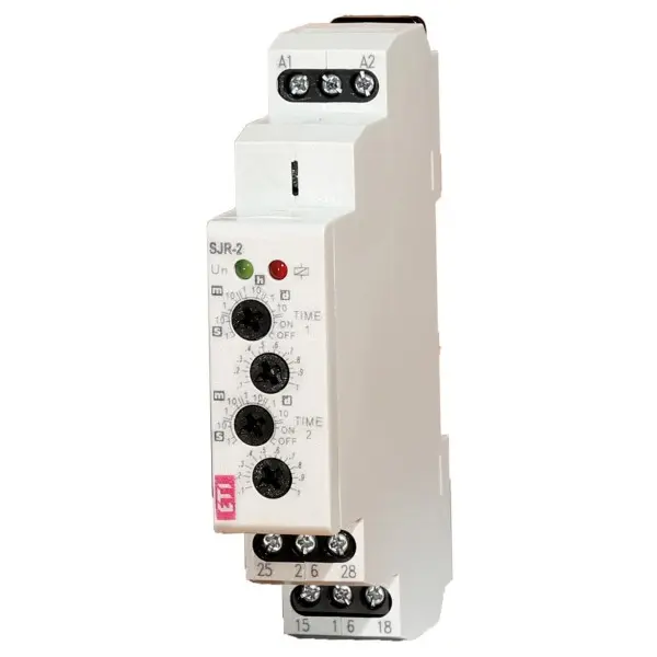 Двухрівневе реле часу ETI 002470090 SJR-2 UNI 12-240 AC/DC (2x16A AC1)