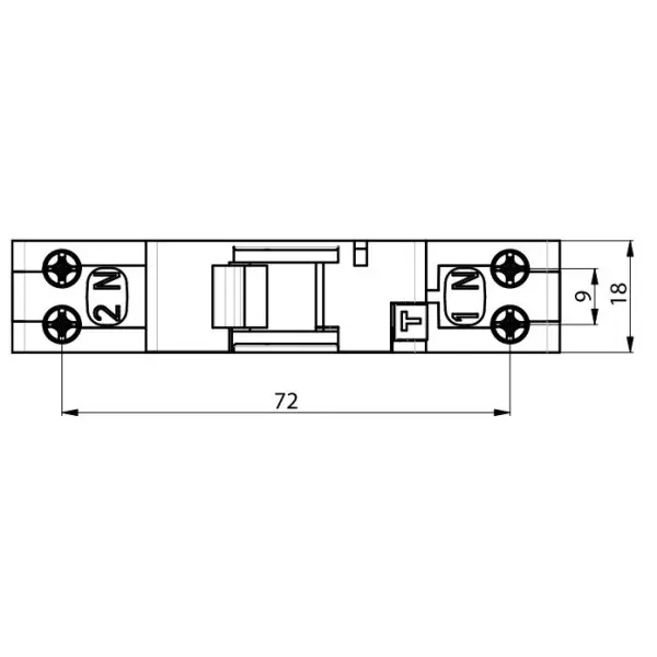 Дифференциальный автомат ETI 002175874 KZS 1M SUP C 16/0.1 тип A (6kA) с верхним подключением - фото №1
