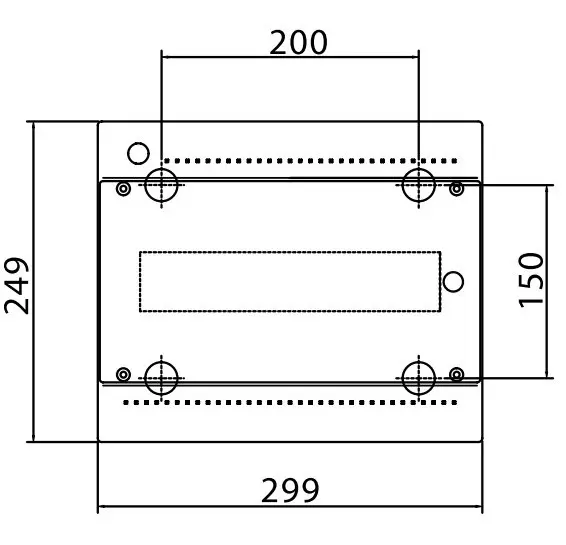 Щит настінний 12 мод. з дверцятами RAL9001 Ram Base, DKC - фото №2