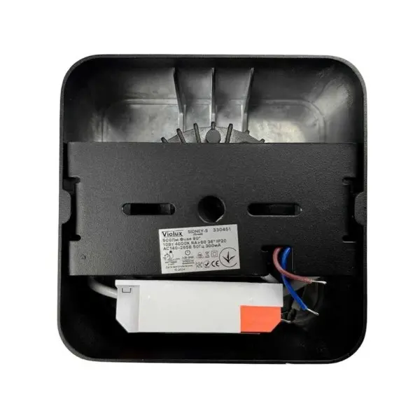 Світильник точковий накладний SIDNEY-S 10W 4000K IP20 квадрат чорний Violux ( 330451 ) - фото №4