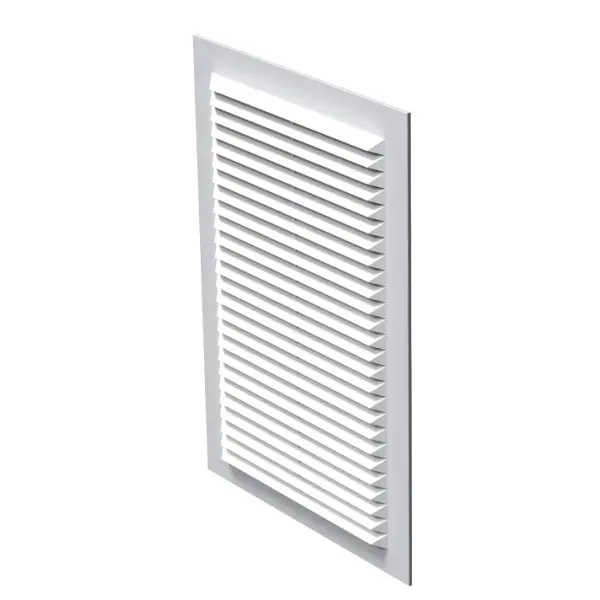 Грати Vents МВ 125 ВДМс біла 182х251 Грати Vents МВ 125 ВДМс біла 182х251