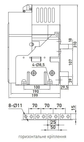 Воздушный автоматический выключатель E.Next e.industrial.acb.1600F.1000 400В 3Р с мотор-приводом и РН (i081106) - фото №6 Воздушный автоматический выключатель E.Next e.industrial.acb.1600F.1000 400В 3Р с мотор-приводом и РН (i081106) - фото №6