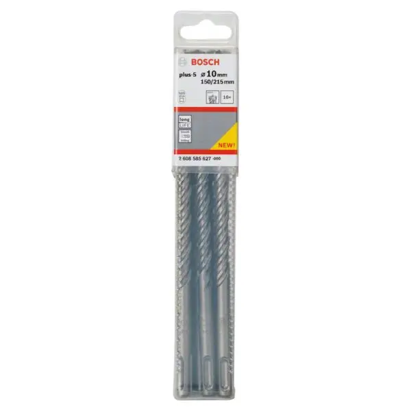 Бури Bosch 2608585627 SDS-Plus-5 10x150x215мм (10шт) - фото №1 Бури Bosch 2608585627 SDS-Plus-5 10x150x215мм (10шт) - фото №1