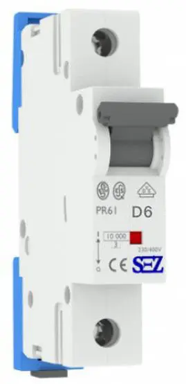 Однополюсний автомат SEZ 61 D 6А (PR61D6А)