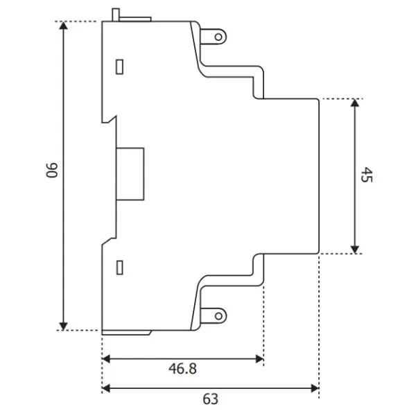 Счетчик электроэнергии NOARK Ex9EM 1P 1M 45A 1T MCH (107283) - фото №1