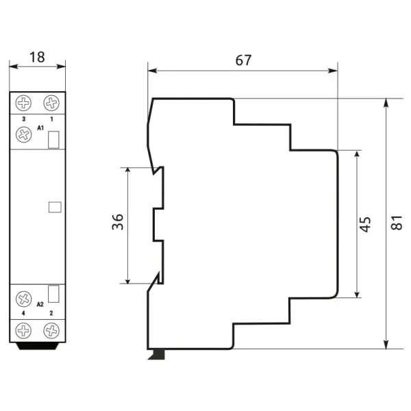 Контактор Promfactor MCF3 25A 1NО 1NC 230В (MCF32511230) - фото №1 Контактор Promfactor MCF3 25A 1NО 1NC 230В (MCF32511230) - фото №1