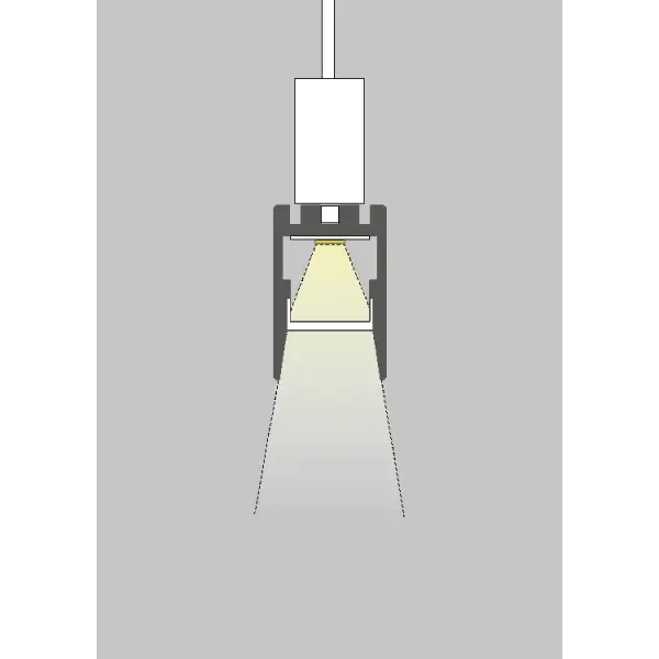 LED-профіль KLUS PDS-ZMG чорний, 2 метр - фото №6 LED-профіль KLUS PDS-ZMG чорний, 2 метр - фото №6