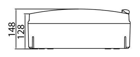 Щит настенный 54 мод. с дверцей RAL7035 Ram Base, DKC - фото №2