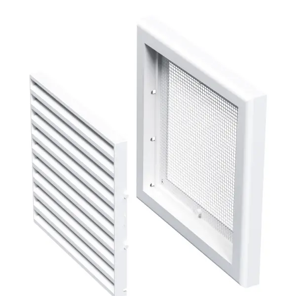 Решітка Vents МВ 101с біла 154х154