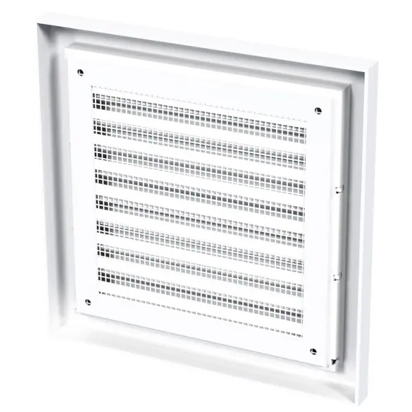 Решітка Vents МВ 101с біла 154х154 - фото №1