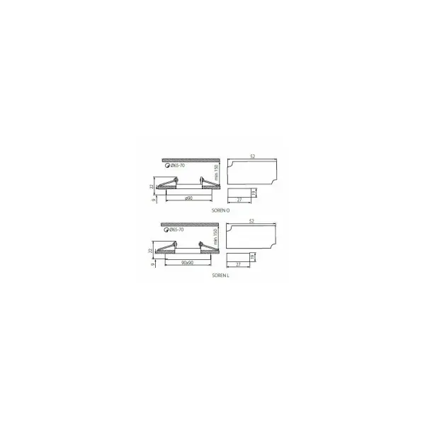 Точечный светильник Kanlux 24413k SOREN L-SR - фото №1 Точечный светильник Kanlux 24413k SOREN L-SR - фото №1