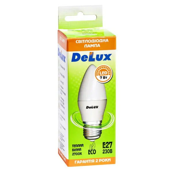 Светодиодная лампа DELUX BL37B 7Вт 2700K 220В E27 - фото №2 Светодиодная лампа DELUX BL37B 7Вт 2700K 220В E27 - фото №2