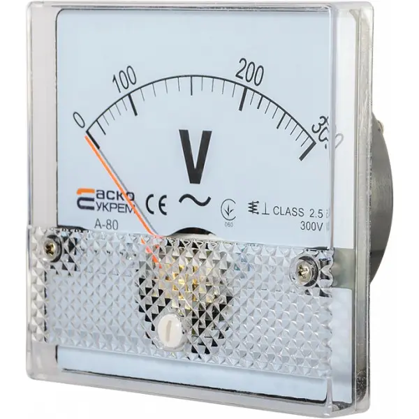Вольтметр Аско-Укрем 300В АС 80х80мм (А-80) (A0190010057) - фото №1