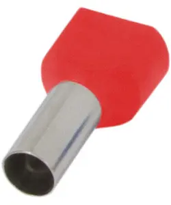 Ізольований наконечник E.Next e.terminal.stand.te.2.2.5.red 2x2,5 кв.мм червоний (s4037007)