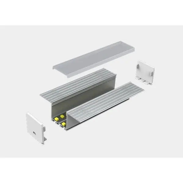 LED-профиль MLG врезной LP6625 с рассеивателем, 2 метра LED-профиль MLG врезной LP6625 с рассеивателем, 2 метра