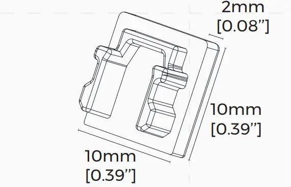 Комплект закінчень COLORS для профілю LS1010 (EC-LS1010FBH) - фото №1