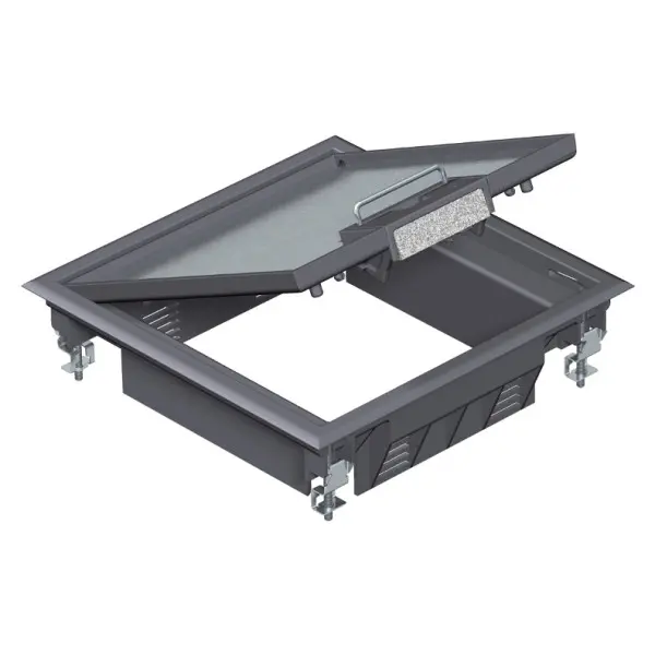 Розетковий люк OBO Bettermann (7405196) GES4 на 6 постів 45x45 200х200мм (додатково 2х UT3)