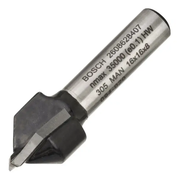 V-образная пазовая фреза Bosch Std S8/D16/L16/90°