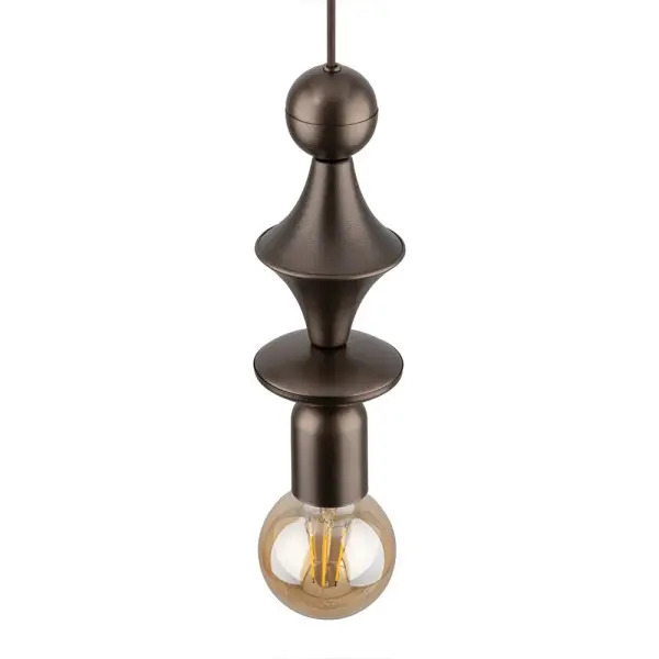 Подвесной светильник, люстра TK Lighting 10703 Tower E27 1x15W IP20 коричневый - фото №4