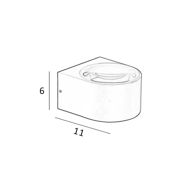 Уличный светильник Italux OWL-8081-4K Pesaro LED 1x5W 4000K 510Lm IP54 черный - фото №3